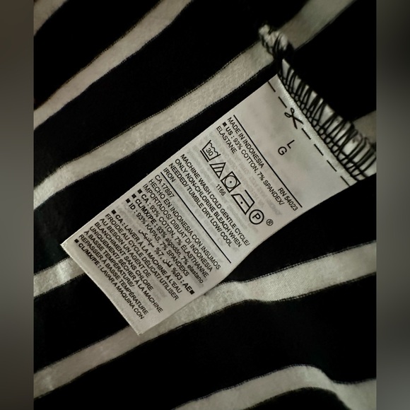 Old Navy Black and White Striped Tee Shirt Dress Size Large - Picture 8 of 12